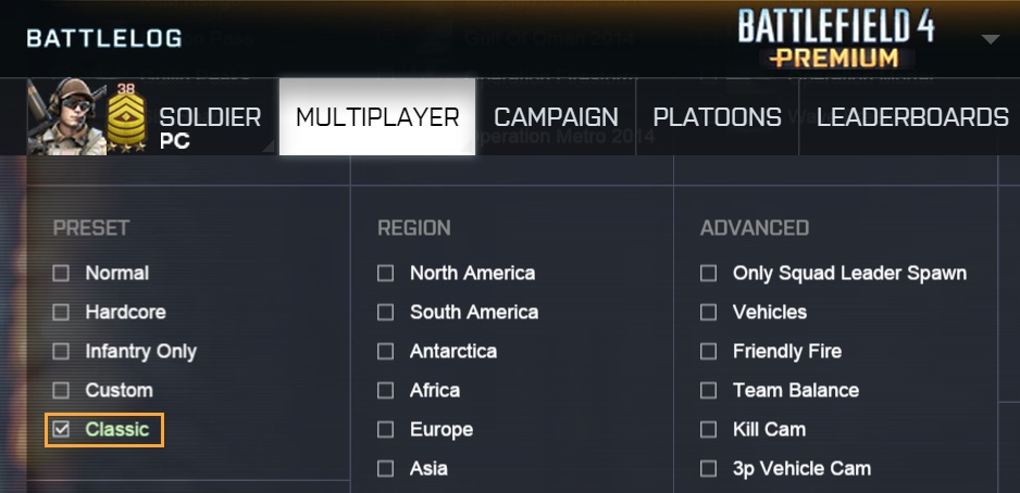 Battlefield 4 Classic Mode Explained News Battlelog Battlefield 4