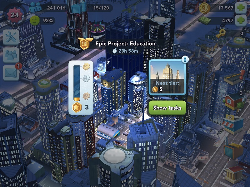 simcity buildit epic projects tasks