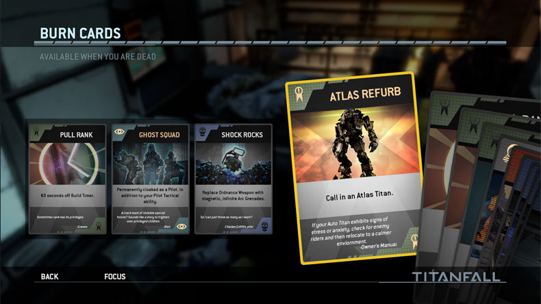 Titanfall Burn Cards