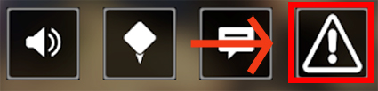 The Report player icon is an exclamation point inside a triangle.