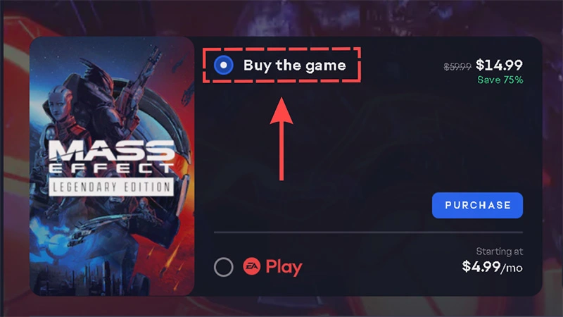 How to buy a game on EA.com