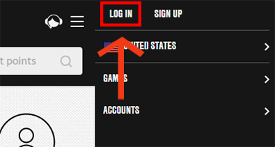 the log in button at the top of ea help - how to sign out your fortnite account on switch