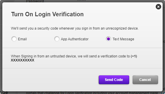 Choose email, app authenticator, or text message to get a code to turn on Login Verification.