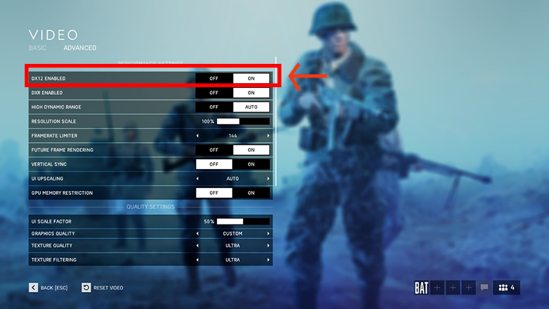 Arquivos battlefield v fechando sozinho