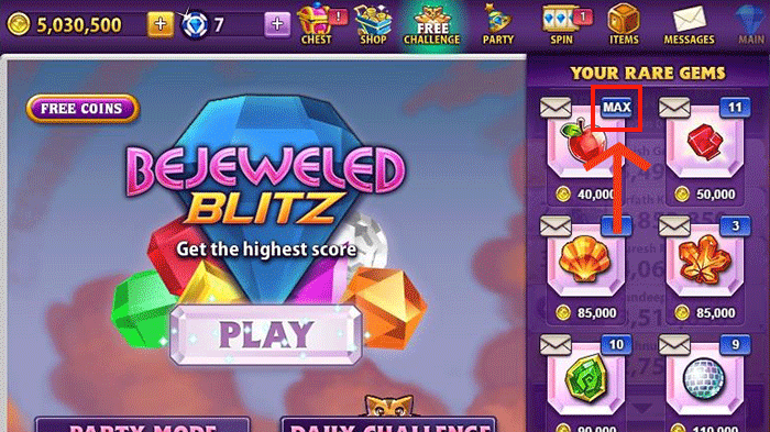 bejeweled blitz rare gems