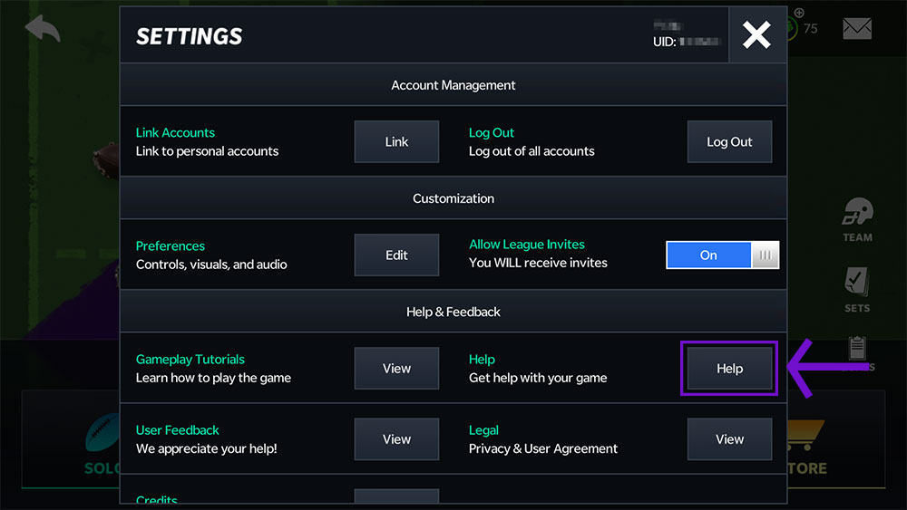 madden nfl mobile help user settings screen game if find load won