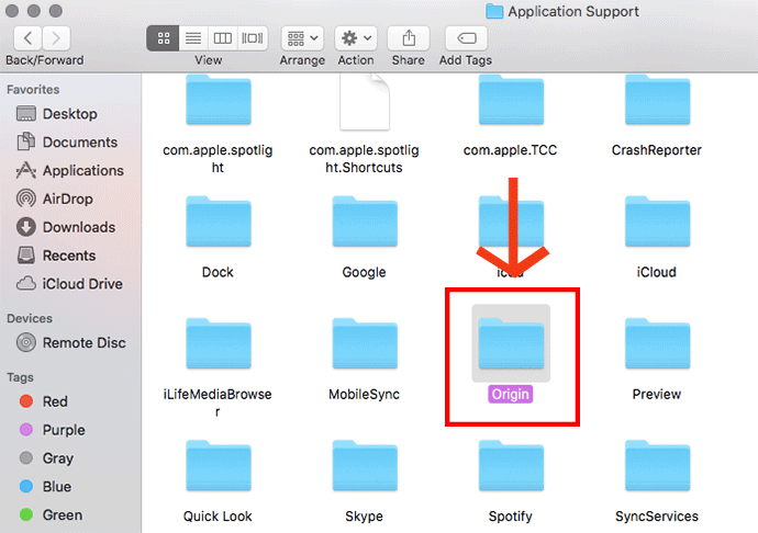 Delete the Origin folder from Application Support.