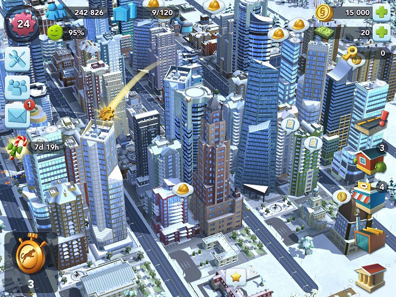 Пример жетона скорости в SimCity BuildIt.