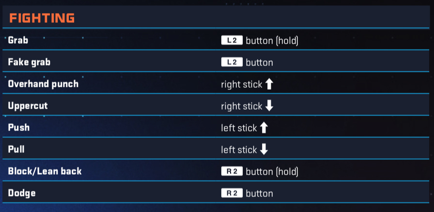 Fighting controls for NHL 20 skill stick mode