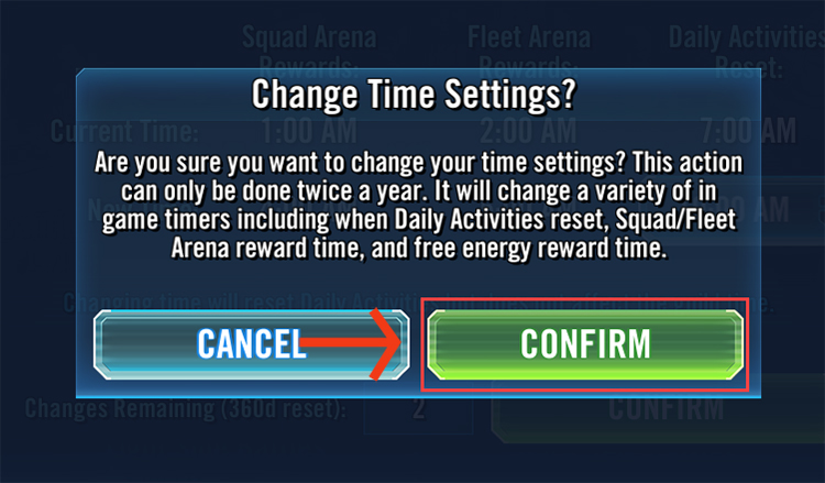 The extra confirmation in STAR WARS: Galaxy of Heroes.