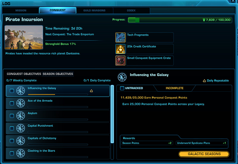 SWTOR Valor Guide & Rewards