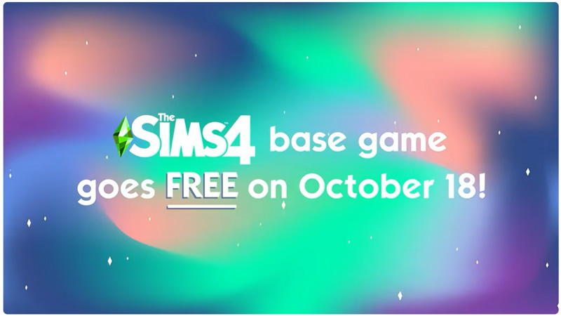 De basisgame De Sims 4 is vanaf 18 oktober gratis te spelen.
